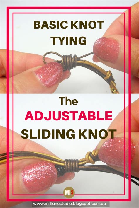 This knot can slip when only one loop is under a load. . Necklace slip knot how to tie